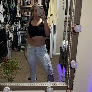 Mid Rise Relaxed Skinny